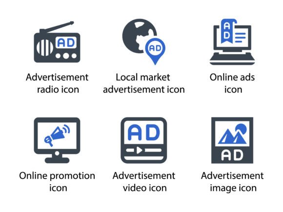 Ads Marketing Icon Set 3: Graphics and Icons for Modern Design