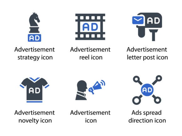 Ads Marketing Icon Set 8: Graphics and Icons for Modern Branding