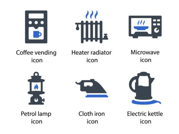 Appliances Icon Set 3: Graphics & Icons for Digital Sellers