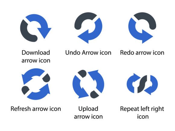 Arrows Icon Set 8: Graphics & Icons for Creative Design