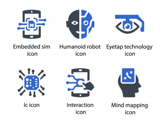 Artificial Intelligence Icon Set 4: Graphics & Icons for Digital Sellers