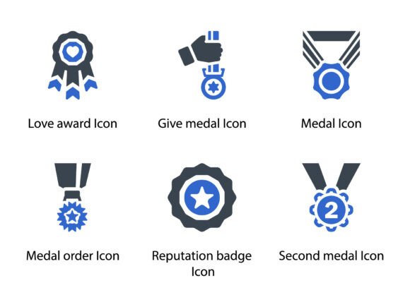 Awards Icon Set 6: Graphics for Local Business Branding