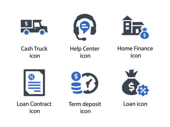 Banking Icon Set 6: Graphics & Icons for Professional Design