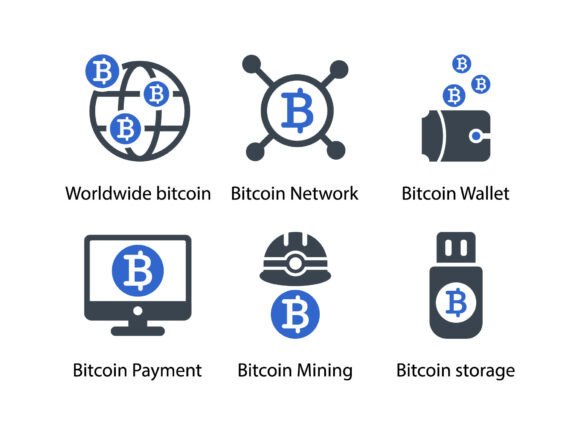 Bit Coin Icon Set 3: Graphics and Icons for Modern Design
