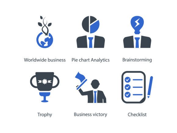 Business Management Icon Set 14: Graphics & Icons for Polished Content