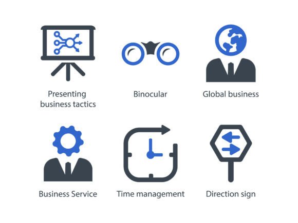 Business Management Icon Set 6: Graphics and Icons for Modern Branding
