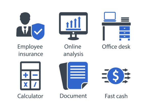 Business Office Icon Set 5: Graphics & Icons for Digital Sellers