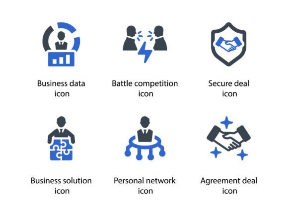 Business People Icon Set 2: Graphics & Icons for Real Local Business
