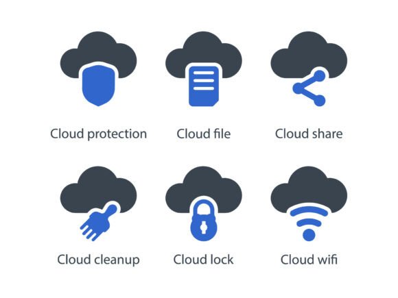 Cloud Icon Set 2: Graphics and Icons for Modern Design