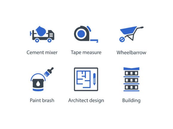 Construction Icon Set 5: Graphics and Icons for Modern Design