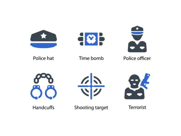 Crime Investigation Icon Set 2: Graphics and Icons for Digital Sellers