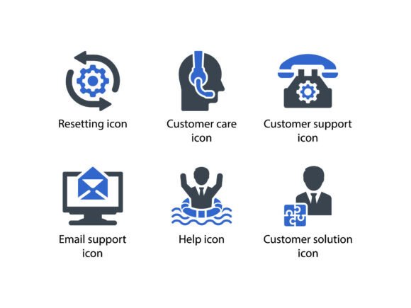 Customer Support Icon Set 2: Graphics and Icons