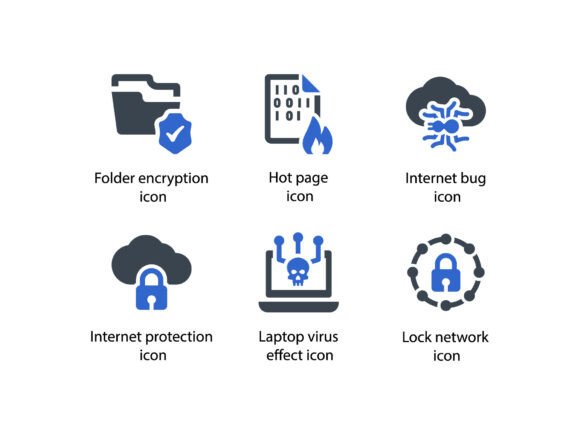 Cyber Security System Icon Set 5 Graphics and Icons