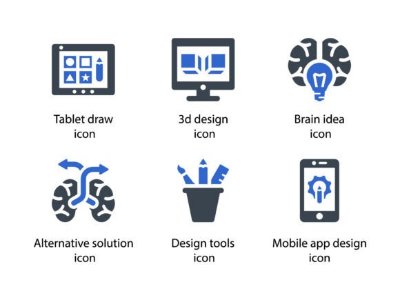 Design Creativity Icon Set 4: Graphics and Icons for Digital Sellers