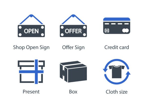 E Commerce Shopping Icon Set 7: Graphics and Icons for Modern Design