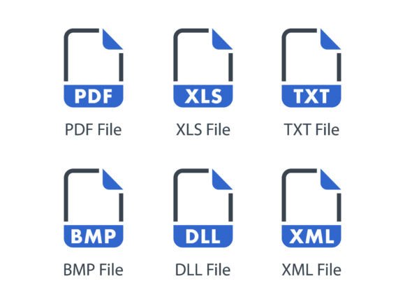 File Formats Icon Set 1: Graphics & Icons for Digital Sellers