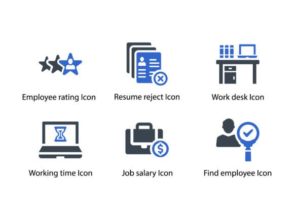Find Job Interview Icon Set 6 – Graphics and Icons for Crafting