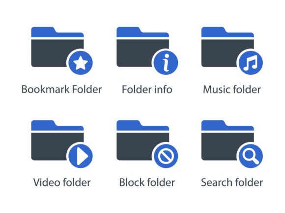 Folders Icon Set 1 – Graphics and Icons