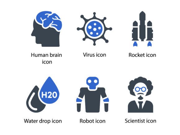 Lab Science Icon Set 2: Graphics and Icons for Creative Design