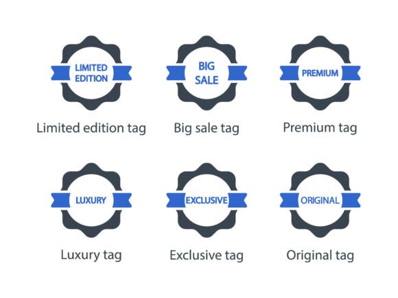Label Tag Icon Set 4: Graphics & Icons for Local Business