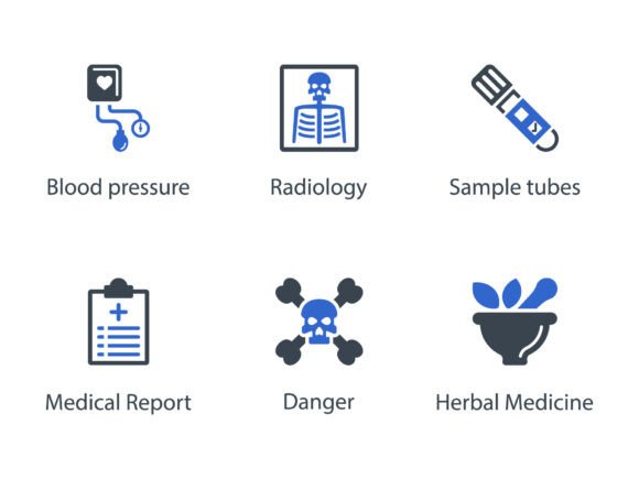 Medical Equipment Icon Set 6 Graphics and Icons