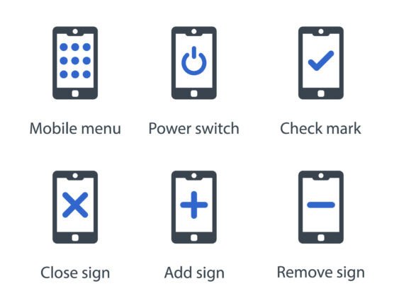 Mobile Function Icon Set 1: Graphics and Icons for Modern Design