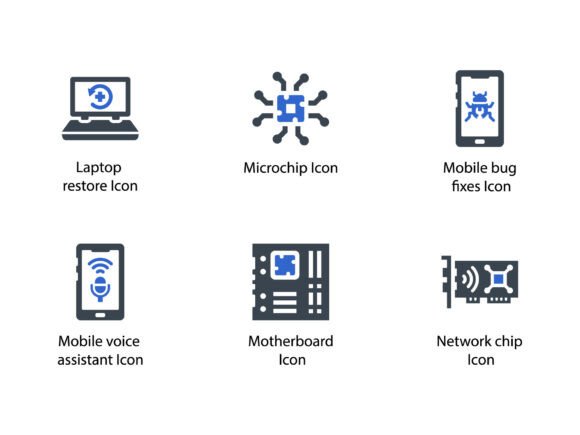 Modern Technologies Icon Set 11: Graphics & Icons for Local Business