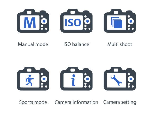 Photography Icon Set 3: Graphics and Icons for Modern Design
