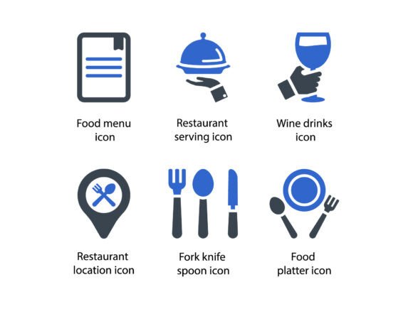 Restaurant Icon Set 1 Graphics and Icons