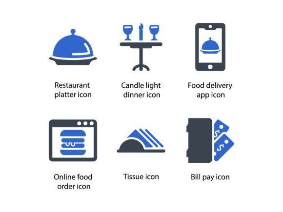 Restaurant Icon Set 4: Graphics and Icons for Branding