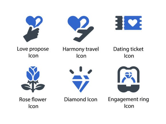 Review: Romance and Love Icon Set 1