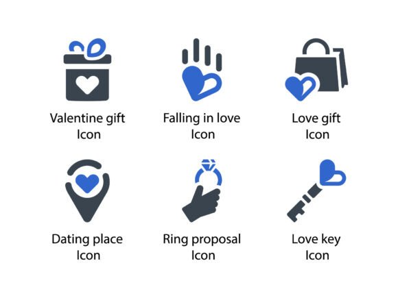 Romance and Love Icon Set 9: Graphics and Icons for Local Branding