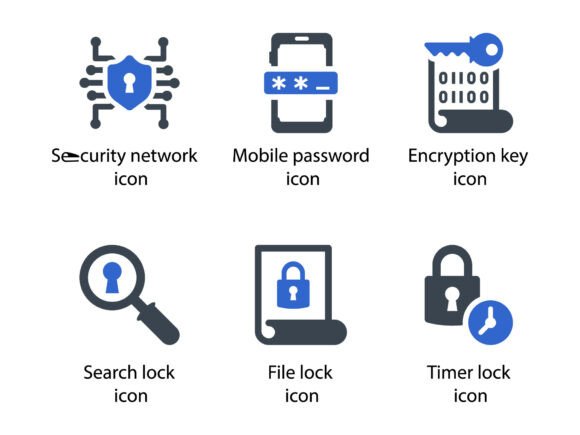 Security Icon Set 10: Graphics & Icons for Real Projects