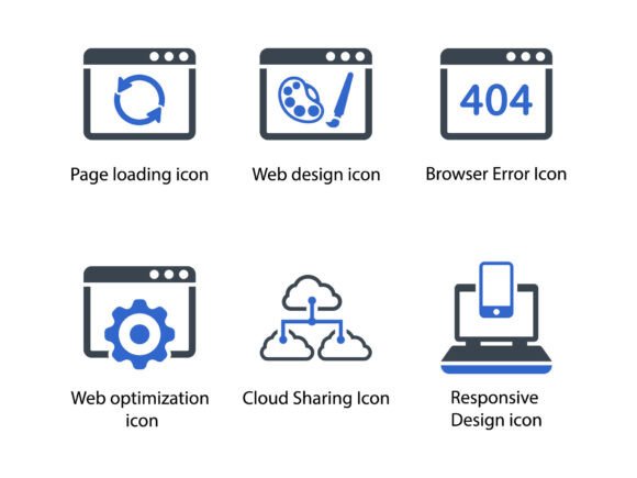 SEO Web Icon Set 9: Graphics and Icons for Local Business